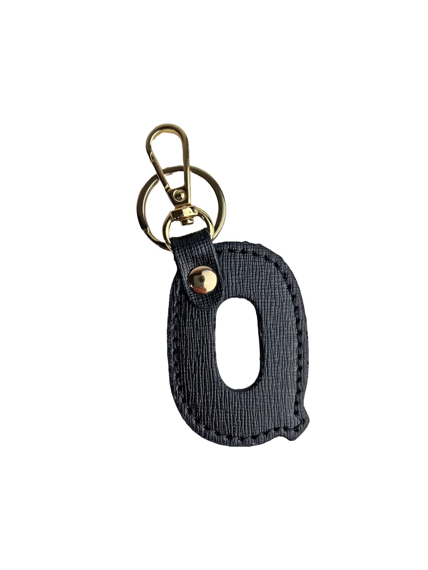 Portachiavi Lettera Donna e Uomo, In Vera Pelle Saffiano, Made in Italy Parubi Accessori - vista 15